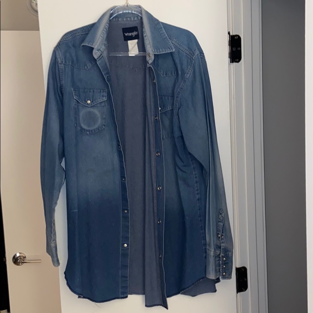 NWOT Wrangler vintage oversized button down